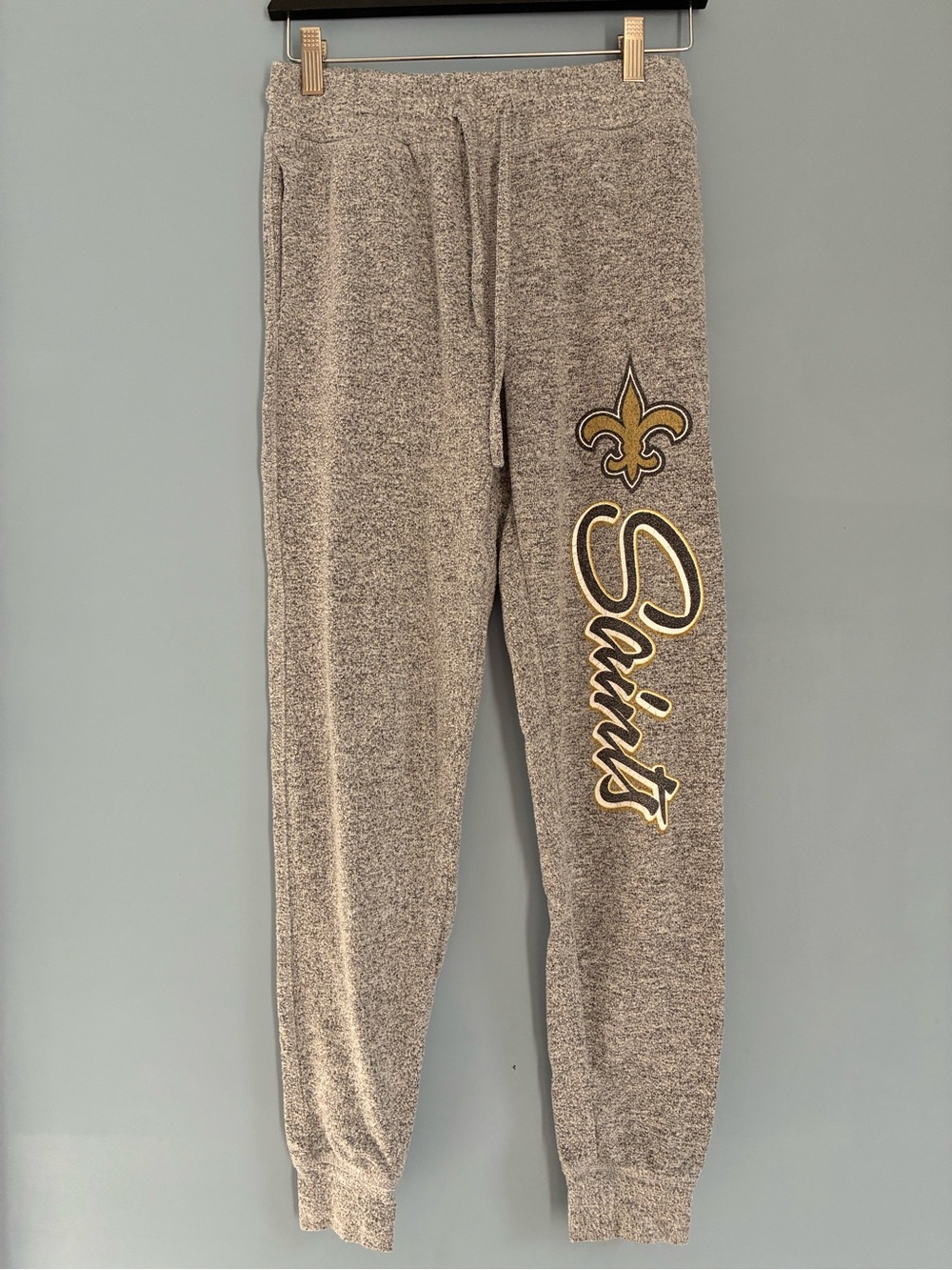 NFL New Orleans Saints Gray Knit Jogger Pants
